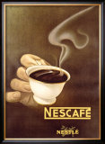 Nestle Nescafe Poster Framed Giclee Print by Schupbach 