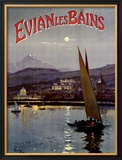 French Evian les Bains, 1905 Framed Giclee Print