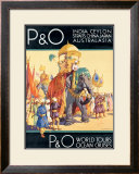 P&O Ocean Cruises Framed Giclee Print by Dorothy Newsome