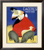 Concurso de Ganados Framed Giclee Print by Capdevielle 