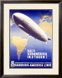 Graf Zeppelin, Hamburg to Amerika, c.1937 Framed Giclee Print