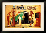 Shell Framed Giclee Print by René Vincent