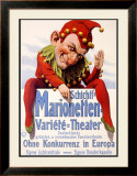 Marionette Puppet Theater Framed Giclee Print