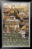 VIII Esposizone International Venezia Framed Giclee Print by Augusto Sezanne