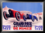 Grand Prix de Nimes Framed Giclee Print by George Yrrab
