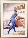 Fiat, la Nuove Balilla Framed Giclee Print