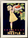 Nestle Chocolat Framed Giclee Print by Karl Bickel