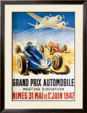 Grand Prix Automobile Nimes Framed Giclee Print by Geo Ham