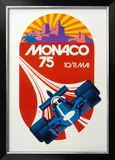 Monaco Grand Prix, 1975 Print by Geo Ham