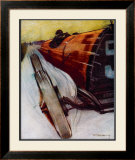 Voitures de Courses Framed Giclee Print by Draguy 