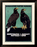 Zoo Framed Giclee Print by Ludwig Hohlwein