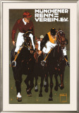 Munchener Renn Verein Framed Giclee Print by Ludwig Hohlwein
