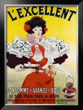 L'Excellent Framed Giclee Print by Georges Meunier