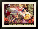 Bananas, From Lands of Tropical Splendor Framed Giclee Print by Dean Cornwell