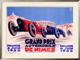 Grand Prix de Nimes Framed Giclee Print by George Yrrab