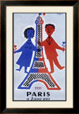 1951, Paris a 2.000 Ans Framed Giclee Print by Raymond Savignac