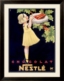Nestle Chocolat Framed Giclee Print by Karl Bickel