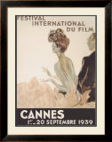 Festival International du Film, Cannes, 1939 Framed Giclee Print by Jean-Gabriel Domergue