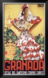 Granada Fiestas Del Santisimo Corpus Christi Poste Framed Giclee Print by Puya 