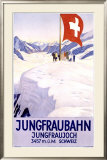 Jungfraubahn Framed Giclee Print by Emil Cardinaux