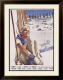 Valtellina, Sciatori Framed Giclee Print by Romola 