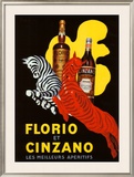 Florio et Cinzano Apertifs Framed Giclee Print by Leonetto Cappiello