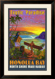 Hawaii, Honolua Bay, Maui Framed Giclee Print by Rick Sharp