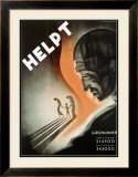 Helpt Framed Giclee Print by Jan Lavies