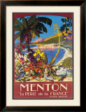 Menton Posters by James C. Richard