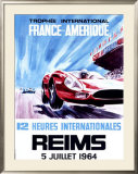 12 Heures Internationale, Reims, 1964 Framed Giclee Print by James Blank
