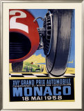 Monaco Grand Prix F1, c.1958 Framed Giclee Print