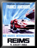 12 Heures Internationale, Reims, 1964 Framed Giclee Print by James Blank