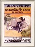 Automobile Club of America, Savannah Race Framed Giclee Print by Malcolm A. Strauss