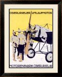 WWI, German Oberursel Aircraft Aviation Framed Giclee Print