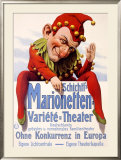 Marionette Puppet Theater Framed Giclee Print