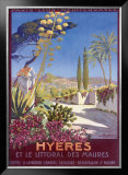 Hyeres, French Riviera Framed Giclee Print by Georges Dorival
