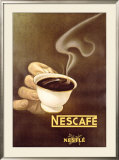Nestle Nescafe Poster Framed Giclee Print by Schupbach 