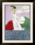 Date Ali All'Italia Framed Giclee Print by Alberto Bianchi