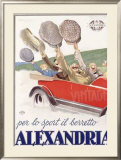 Alexandria Berretto Framed Giclee Print by Achille Luciano Mauzan