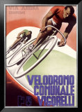 Velodromo Communale Vigorelli Framed Giclee Print by Gino Boccasile