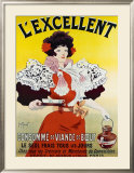 L'Excellent Framed Giclee Print by Georges Meunier