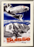 Swiss Airways Framed Giclee Print