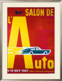 54e Salon de l'Automobile Framed Giclee Print by Pierre Fix-Masseau