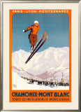 Chamonix, Mont Blanc Posters by Alo (Charles-Jean Hallo) 
