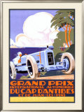 Grand Prix d'Antibes Framed Giclee Print by Alexis Kow