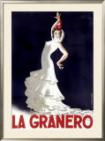 La Granero Flamenco Dance Framed Giclee Print by Paul Colin