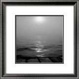 Pier in Fog Art by Ruth Burke