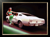 1967 Ford Mustang Fastback GT Framed Giclee Print