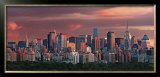 Sunset over New York Skyline Posters by Hank Gans