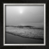 Fisherman in Fog Poster by Ruth Burke